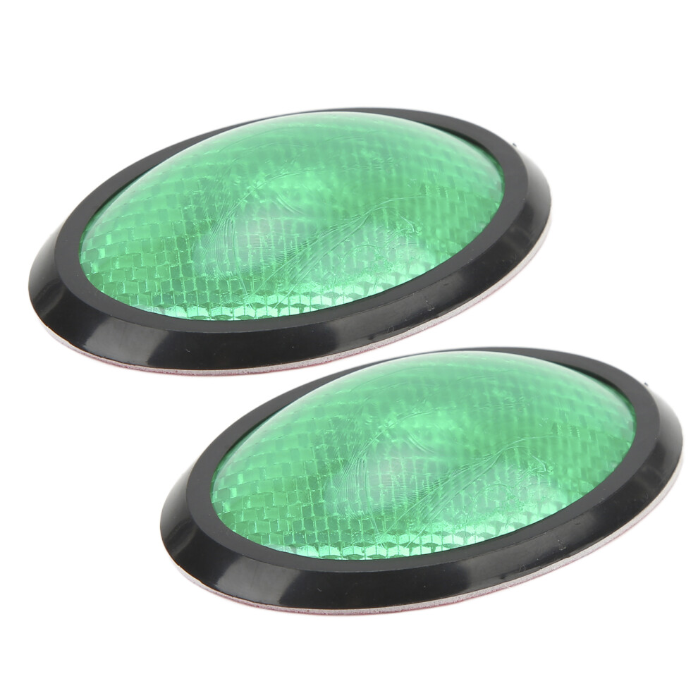 High-Visibility 2Pcs Reflective Stickers For Safe Driving Green 9401357765634