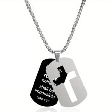 Unisex Stainless Steel Religious Crucifix Necklace Design-06