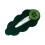 Unique Flocking Cloud Hair Clip Comfortable Hold-dark green 1