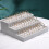 Eleganter Schmuck-Organizer aus mattiertem Samt,-Grau 5