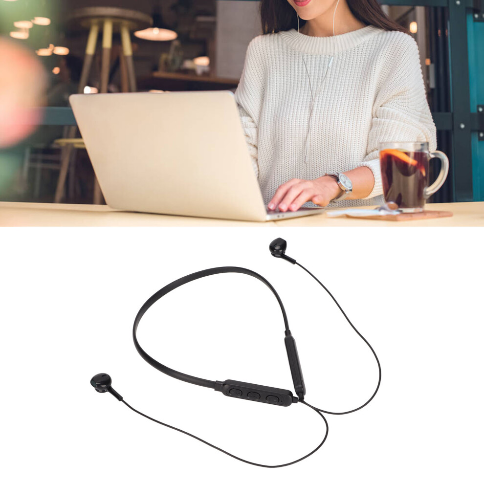 Wireless Neckband Headset Ipx7 Waterproof 150Mah Deep Bass Black 9411357766593