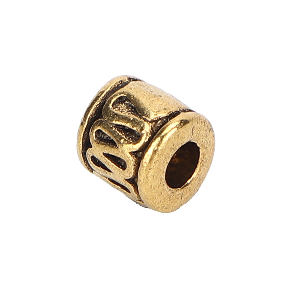 Gold 50Pcs Alloy Hair Beads For Dreadlocks Beard Bracelets Accessories