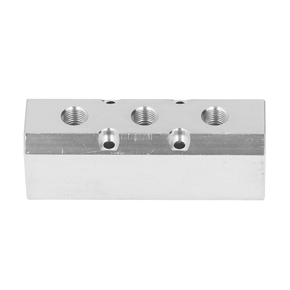 Large Flow Aluminium Pneumatic Manifold 40X40mm With G1/2 Inlet G1/4 Outlet 7661357766839