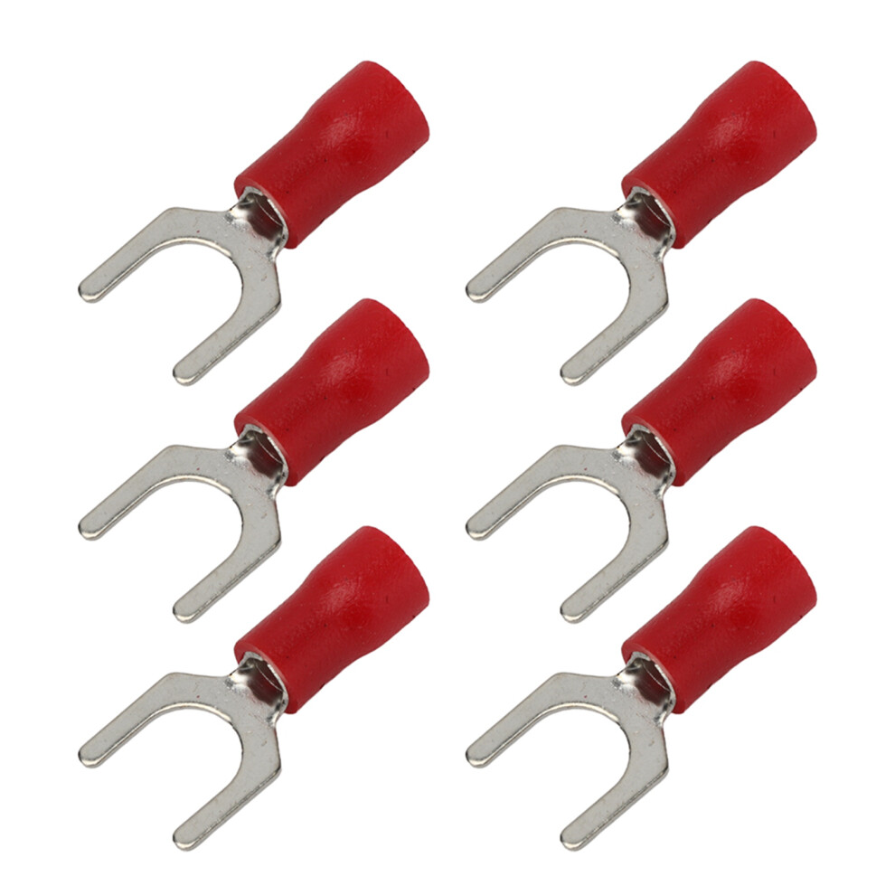 Durable 100Pcs Insulated U Type Fork Terminals Crimp Wire Connectors 9341357768252