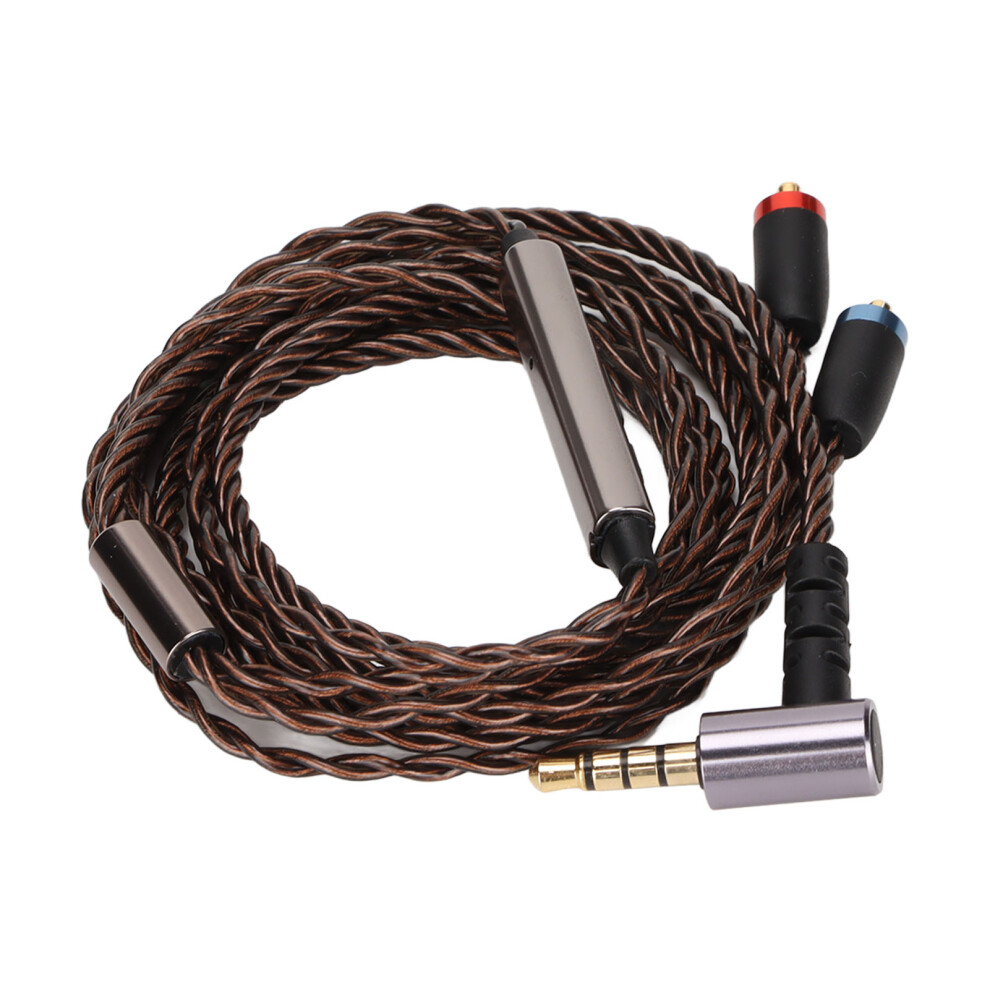 Plated Copper Headphone Cable 120Cm Mmcx 3.5Mm With Microphone Silver 8041357768160
