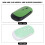 Mouse wireless 2.4GHz ultra sottile verde 3 DPI 10