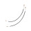 2Pcs Black Nylon Cello Tail Rope Tailcord Replacement Kit 5