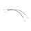 2Pcs Black Nylon Cello Tail Rope Tailcord Replacement Kit 16
