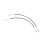 2Pcs Black Nylon Cello Tail Rope Tailcord Replacement Kit 14