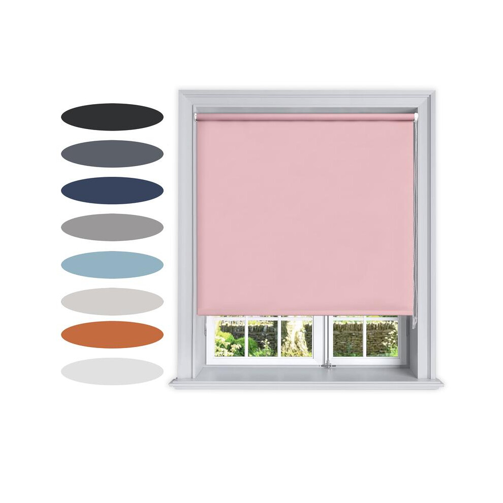 (60 cm Width x 160 cm Drop, Blue) Lister Cartwright Blackout Plain Roller Blinds-image-OPC-PMQBJMS-NEW