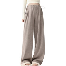 Umstandshose aus Polyester mit geradem-Haferflockenfarbe XL