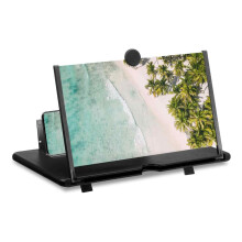 Magnifier screen phone 16 inches, magnifier screen phone, HD magnifier for Smartphone, foldable magnifier screen (black)