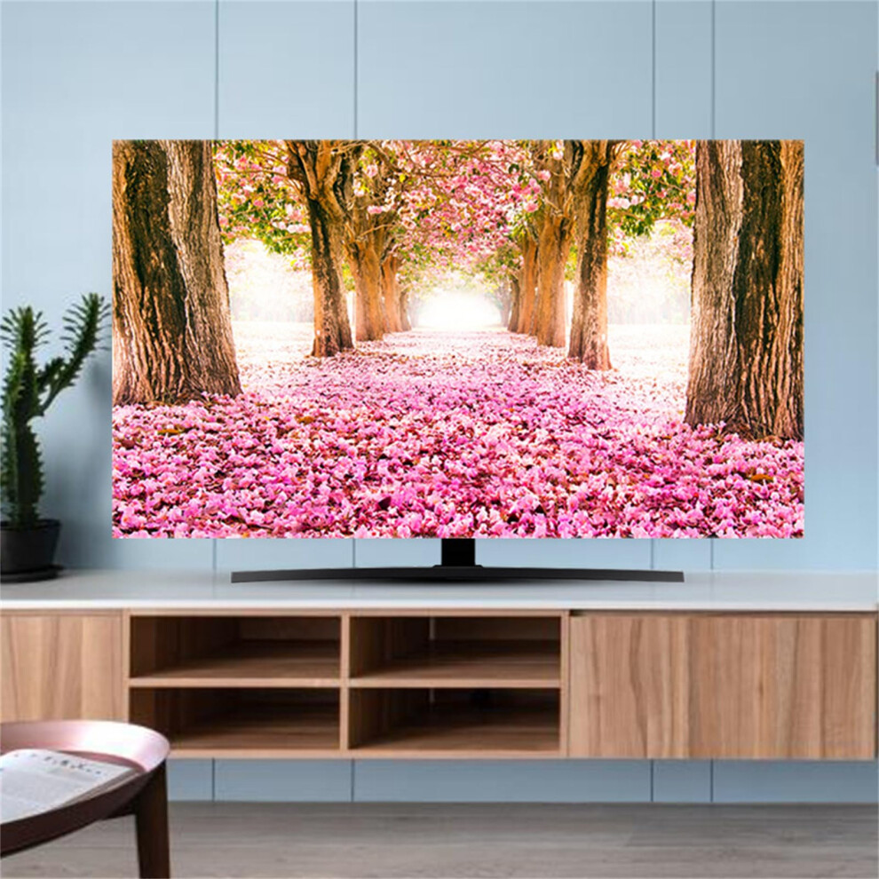 Tv Dust Cover Colorful Scenery Universal Elastic Protection 32-80 Inch Televisions And Pc Displays Sakura 49-52 Inch 9354506674076
