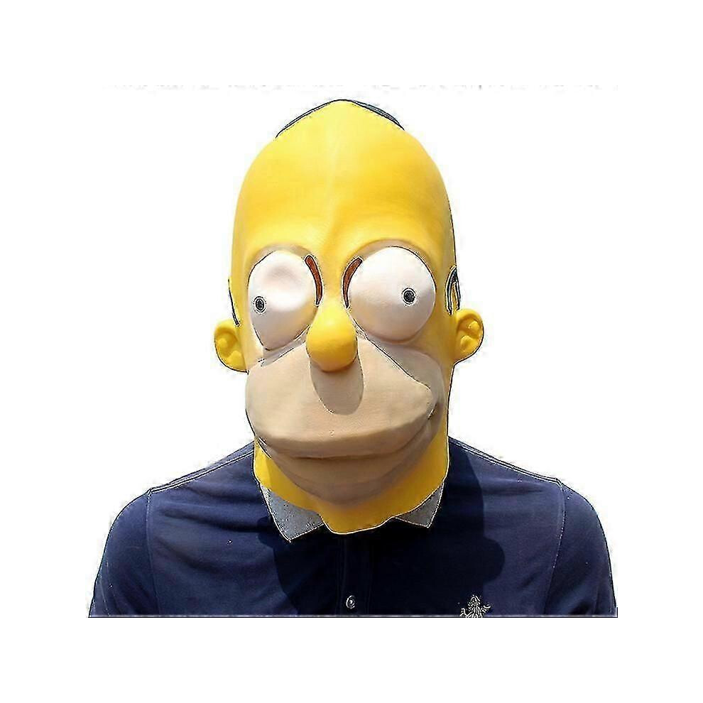 Kikidex (As Show, One Size) Simpson Mask Halloween Latex Mask