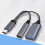USB-C-auf-Typ-C/USB-Buchse-Y-Splitter-Adapter zum Laden von 5