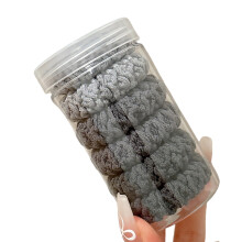 Set mit 6 dicken, dehnbaren, flexiblen Haarringen für Frauen-11