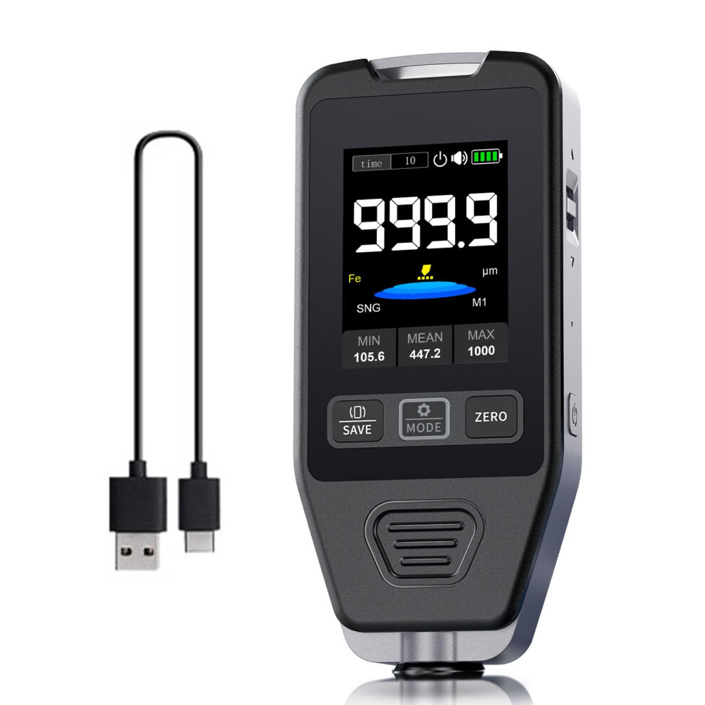 Automotive Paint Thickness Gauge Portable Digital Coating Thickness Tester For Car Body Measurements 9339159975206