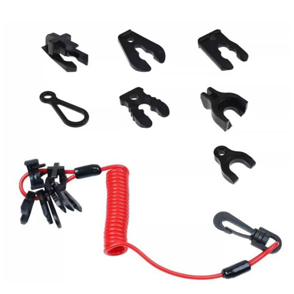 Universal Boat Lanyard Kill Switch With 7 Keys For Safety Ship Safety-image-OPC-PMQBKHR-NEW