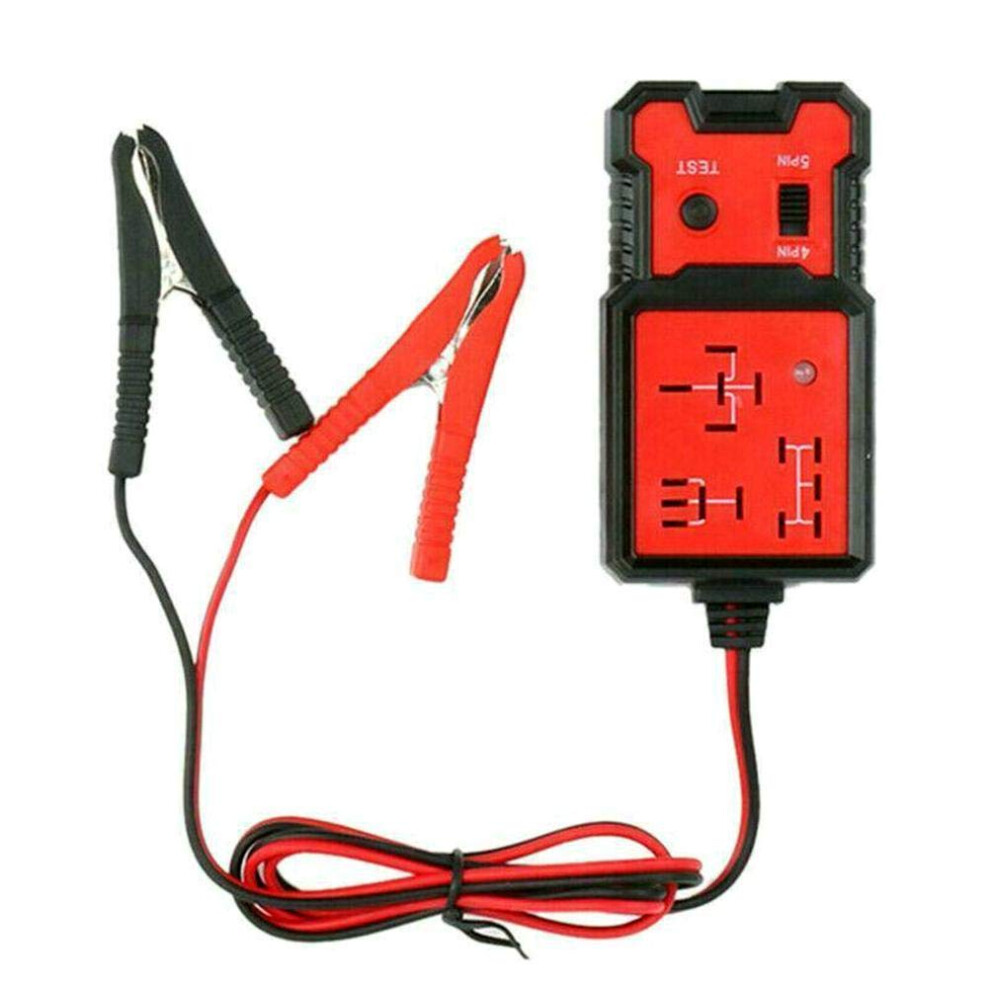 Car Relay Tester Universal 12V Automotive Electronic Relay Tester For Car Battery And Alternator Checker With Clips 9339159975220