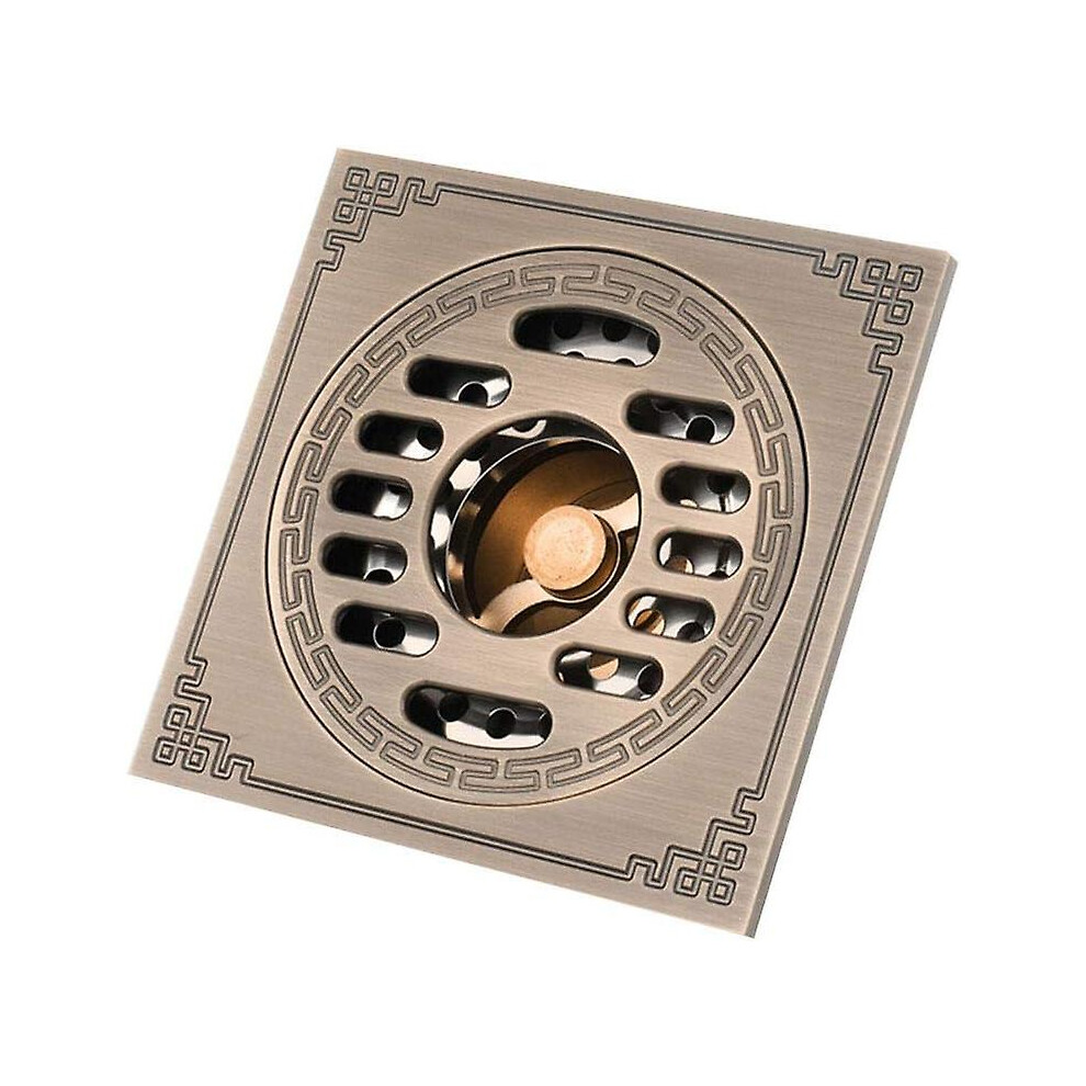 Kikidex (As Show, One Size) Toilet Bathroom Kitchen, Odor Resistant Copper Floor Drain Interface Washing Machine Siphon