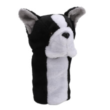 Club Cover Velvet Hound Dog Design For Wood Clubs, Soft Cozy Head Cover, Scratch-Resistant, Easy To Clean