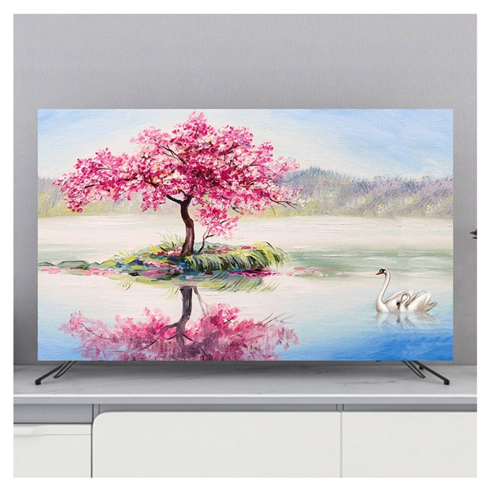 Tv Covers Indoor Cover For 32-65 Inch Tvs Soft Fabric Dust Screen Protector For Wall Mount Curved And Desktop Monitors 9339159975329
