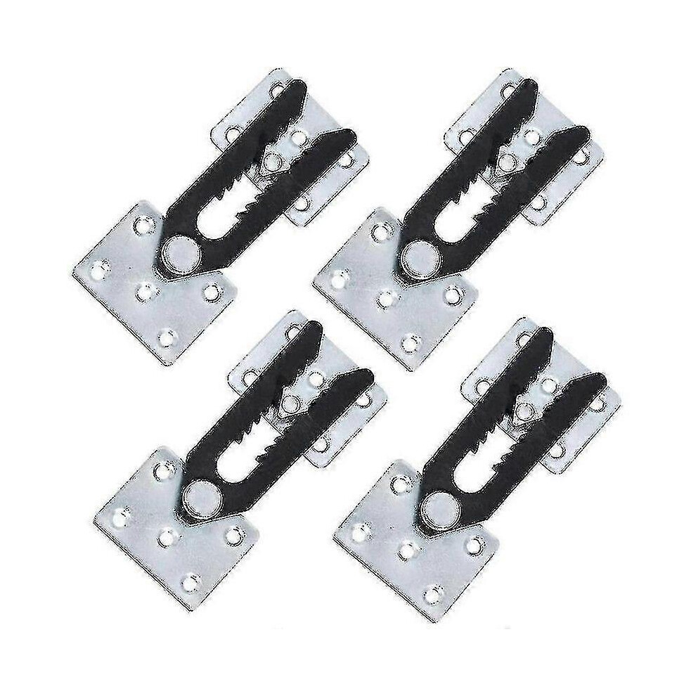 Kikidex (As Show, One Size) Sectional Couch Connector, 4 Pcs Metal Sofa Joint Snap Alligator Style Sectional Couch Connector Tao