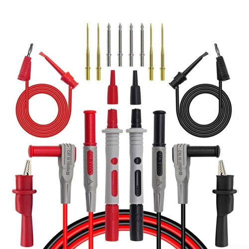 Multimeter Complete Test Kit With Enhanced Measurement Capabilities And Secure Grip Probes And Accessories