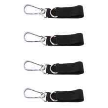 (Black*4) 4Pcs Elastic Pull Ropes Gym Accessories