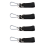 (Black*4) 4Pcs Elastic Pull Ropes Gym Accessories 1