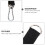 (Black*4) 4Pcs Elastic Pull Ropes Gym Accessories 8