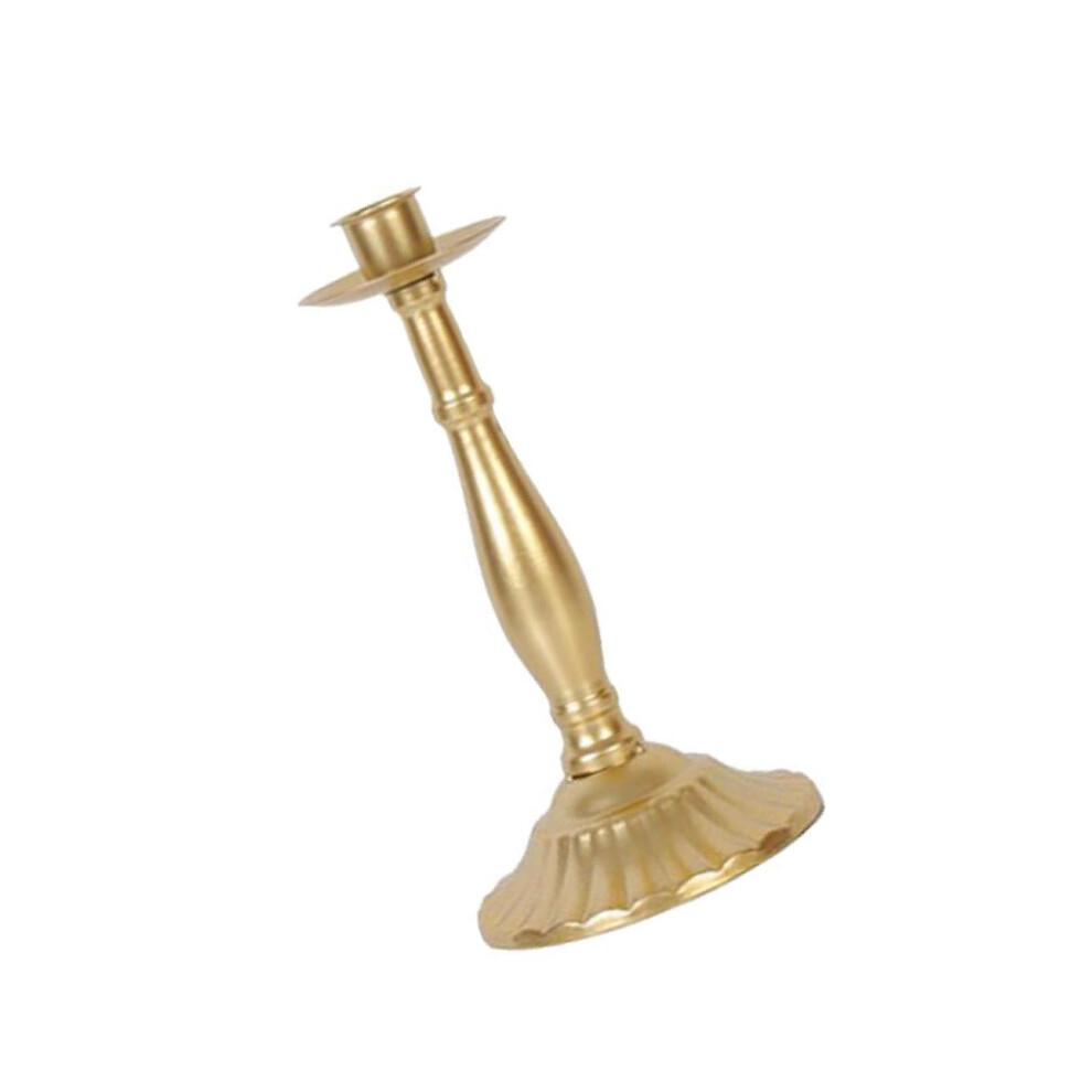 (Golden, 1 head) Pillar Dinner Candle Holder Candleholder Stand for Wedding Decor S-image-OPC-PMQBRRP-NEW