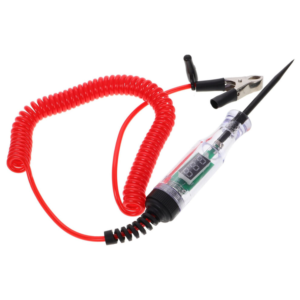 Car Circuit Tester Pen Digital Voltage Led Noninvasive Wire Tester With Sharp Probe And Alligator Clip For Suv Truck Rv 9339159975589