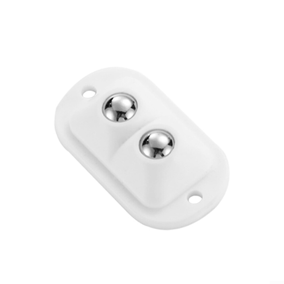 360 Degree Rotation Caster Wheels For Trash Cans And Small Furniture, 8-Pack, White, Swivel Casters 9354506674380