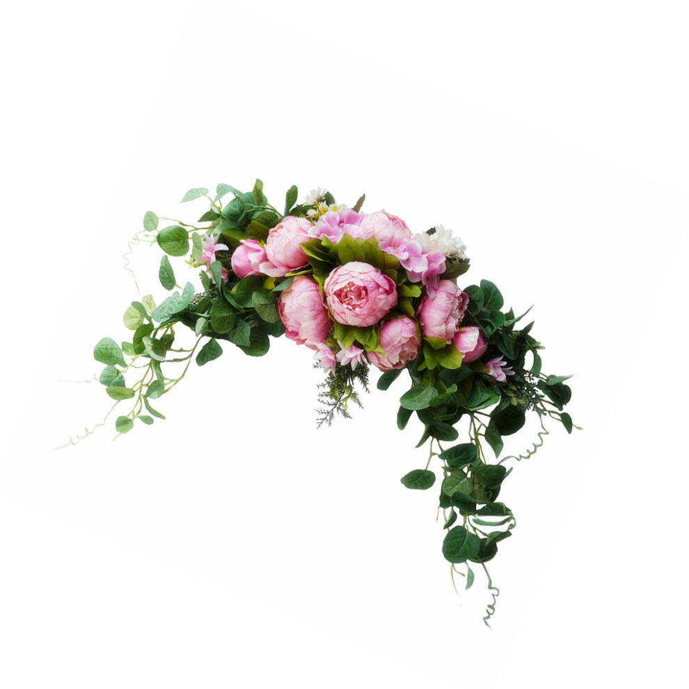 (Rose Pink) Cloth Wedding Arch Flower Portable Decorative Fake Flowers Decoration-image-OPC-PMQBXBG-NEW