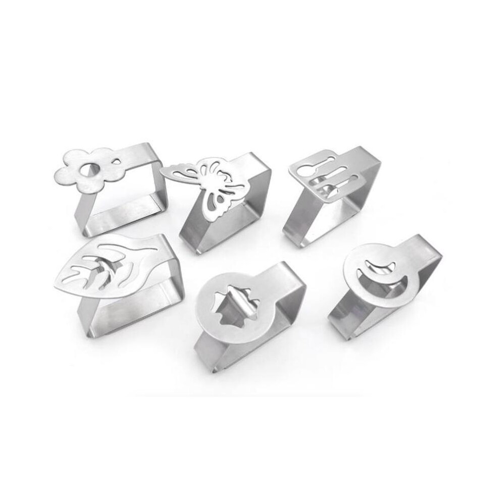 12pcs/set Table Cover Stainless Steel Clamp Easy To And Longevity Not-image-OPC-PMQBYPB-NEW