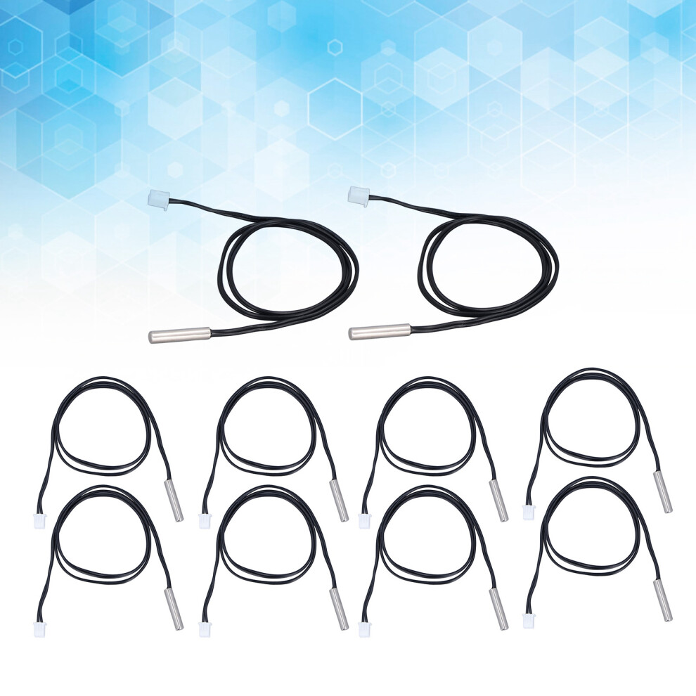 10 Pack Ntc Thermistor Temperature Sensors 5X25mm 500Mm Cables 4921357770827