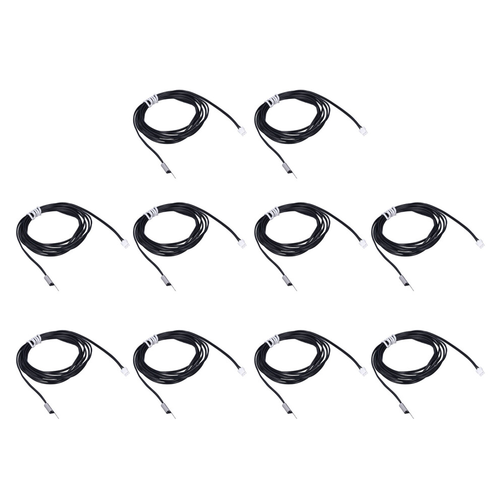 10 Pcs Temp Sensor Probe Ntc Thermistor 2M 15K B3950 Cold Pressed 3751357770913