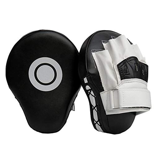 Leather Punch Medium Box Hand Training Pad For Karate Muay Thai Sparring Dojo Combat Art