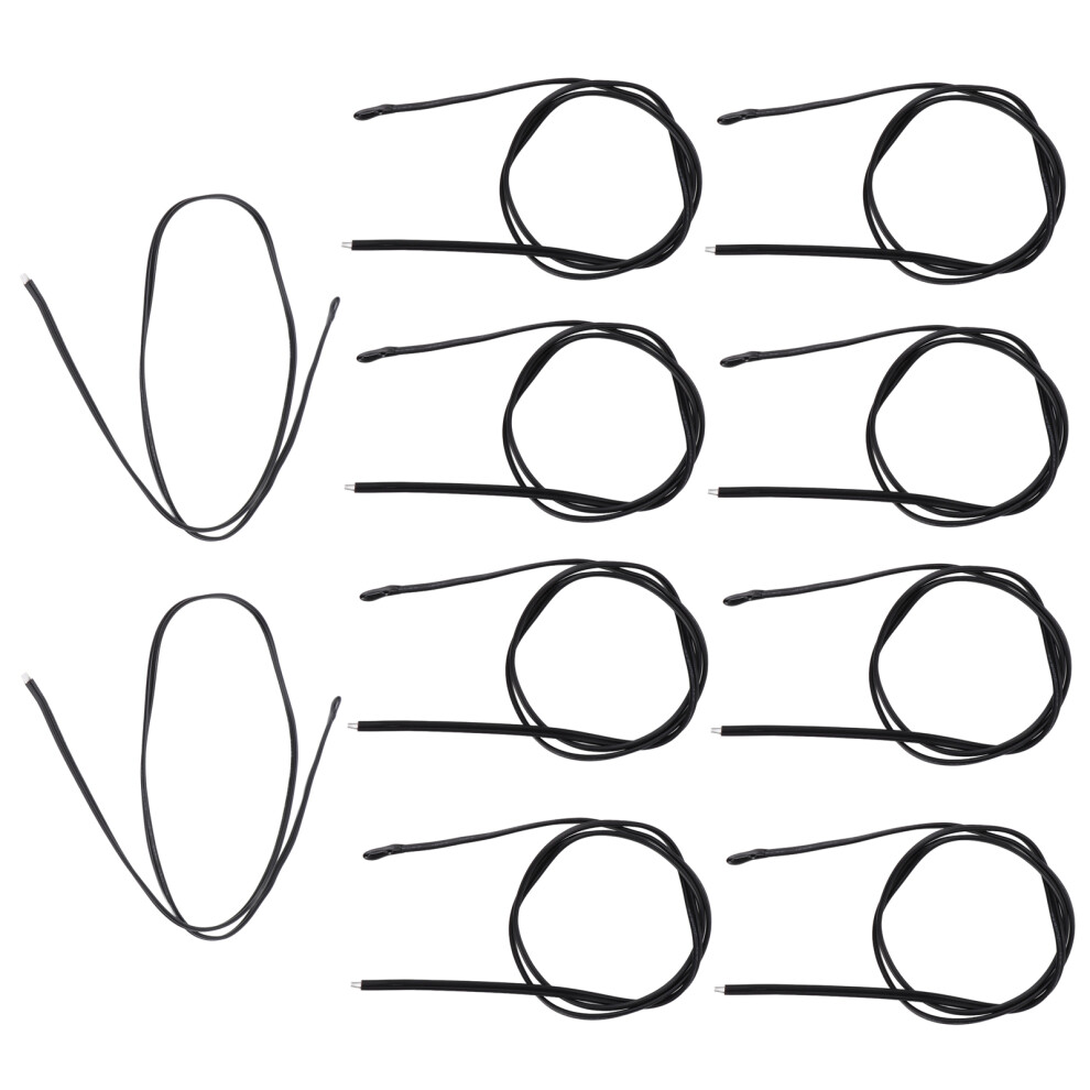 10PCS NTC Temperature Sensor 50K 500mm PVC Epoxy Probe for Auto