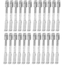 (As show, One size) 24 Pcs Standard Banjo Hooks,adjustable Banjo Hooks Banjo Hook Holder Banjo Flat Hooks Parts Accesso