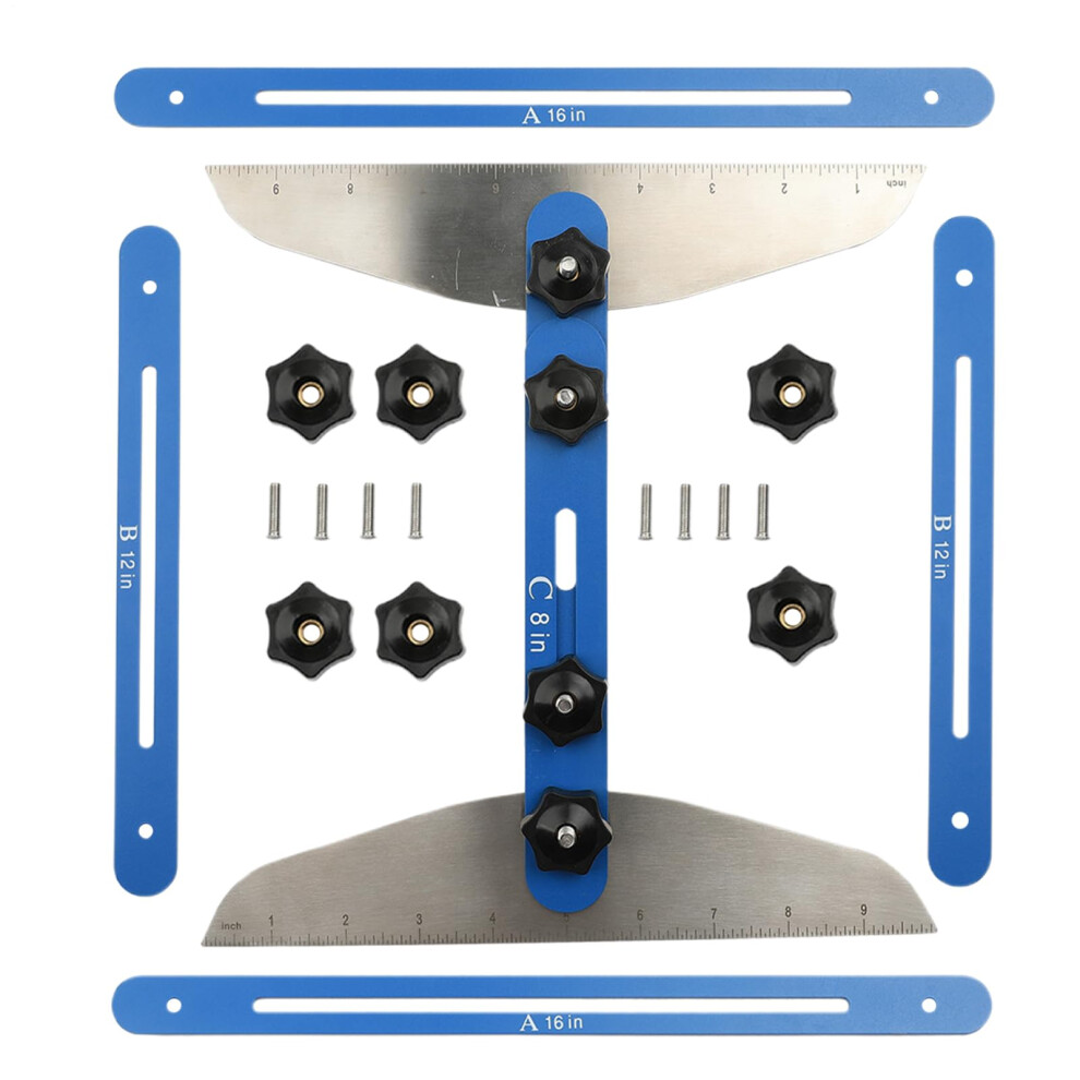 Stair Measuring Tool 11-60 Inch Adjustable Folding Ruler - Multi-Functional High-Precision Jig For Risers And Shelves 9339159976364