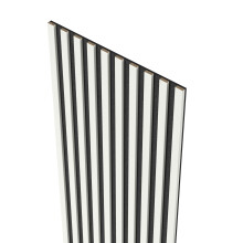 MEBANO. Akustikpaneele auf Filz 1,272 m² 240x53 cm Wandverkleidung Farbe Weiß Semi-Matt Wandpaneele