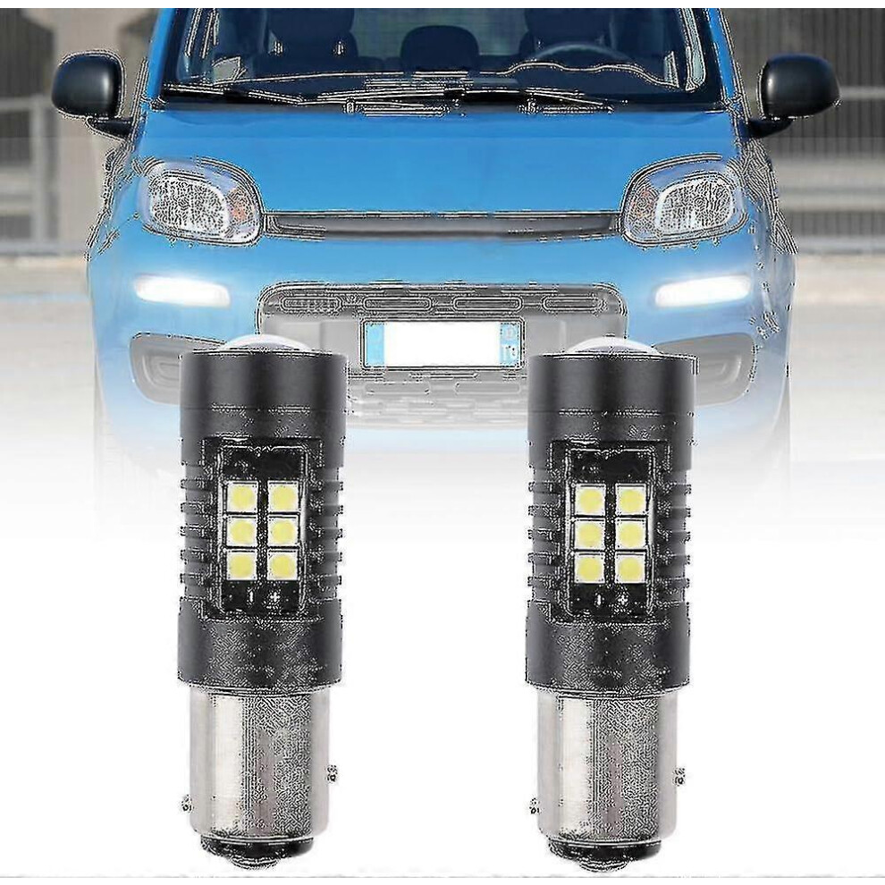 Kikidex (As Show, One Size) Led Drl Daytime Running Light Bulbs For Fiat Panda 2012-2022 (Pair)