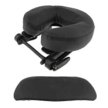 (As show, red) Folding SPA Chair Headrest Cushion for Salon Massage Table Face Cradle Platform