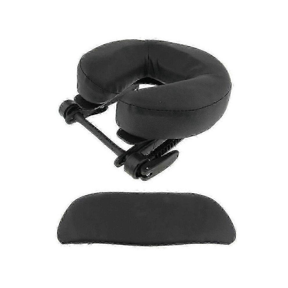Kikidex (As Show, ) Folding Spa Chair Headrest Cushion For Salon Massage Table Face Cradle Platform Red