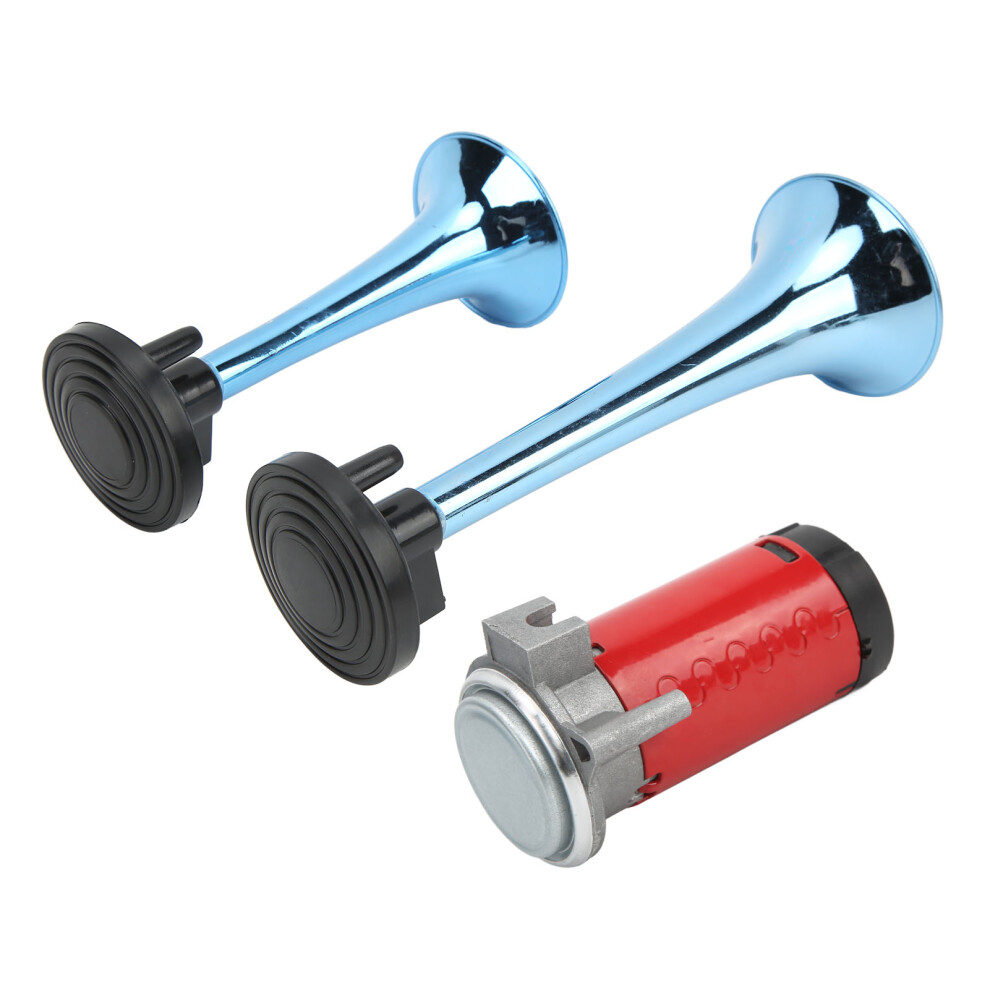 Marine & Vehicle 12V Dual Trumpet Air Horn Kit 130Db With Compressor 6921357773253