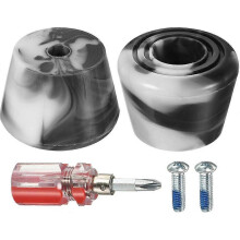 (As show, One size) Roller Skate Stopper - Rubber Brake Block ,Toe Stops, Adjustable with Screwdriver, Black