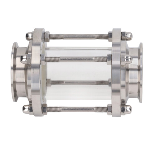 Schauglas Inline, Edelstahl, gerades 1
