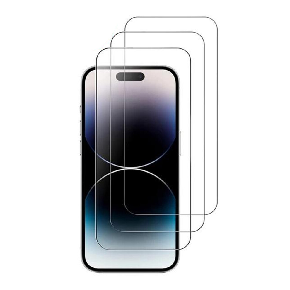 iPhone 15 3-Pack HÃ¤rdat Glas SkÃ¤rmskydd Professionellt skÃ¤rmskydd i hÃ¤rdat glas som skyddar din iPhone 15 frÃ¥n repor och flÃ¤ckar.